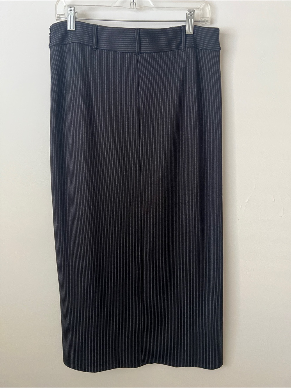 Mango Black Pinstripe Skirt Set - Cropped Vest & Midi Skirt - Picture 5 of 10